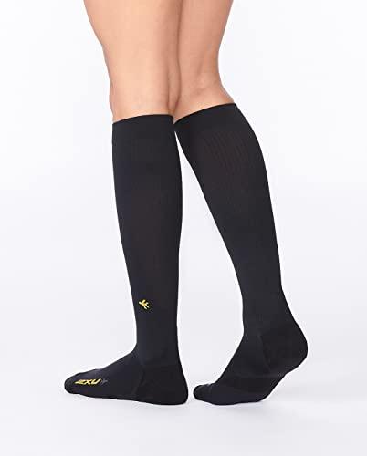 2XU 2XU Flight Compression Socks, Black/Black, X-Large