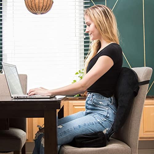 Ultra Comfort Brazilian Butt Lift Pillow After Surgery - Dr. Approved BBL Recovery Pillow w/Back Support Cushion for Post-Op Sitting + Cover Drawstring Bag | Comfortable & Easy to Carry for Home, Travel & Work