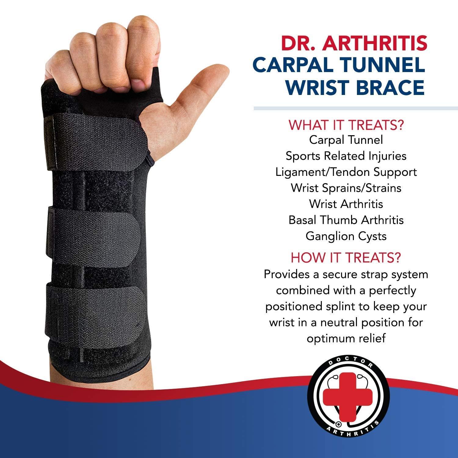 Dr. Arthritis Dr. Arthritis Bundle: Wrist Support (Pink) + Carpal Tunnel Wrist Brace (Right)