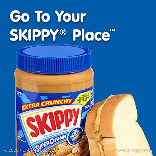 SKIPPY SKIPPY Peanut Butter, Chunky, 28 Ounce (Pack of 12)