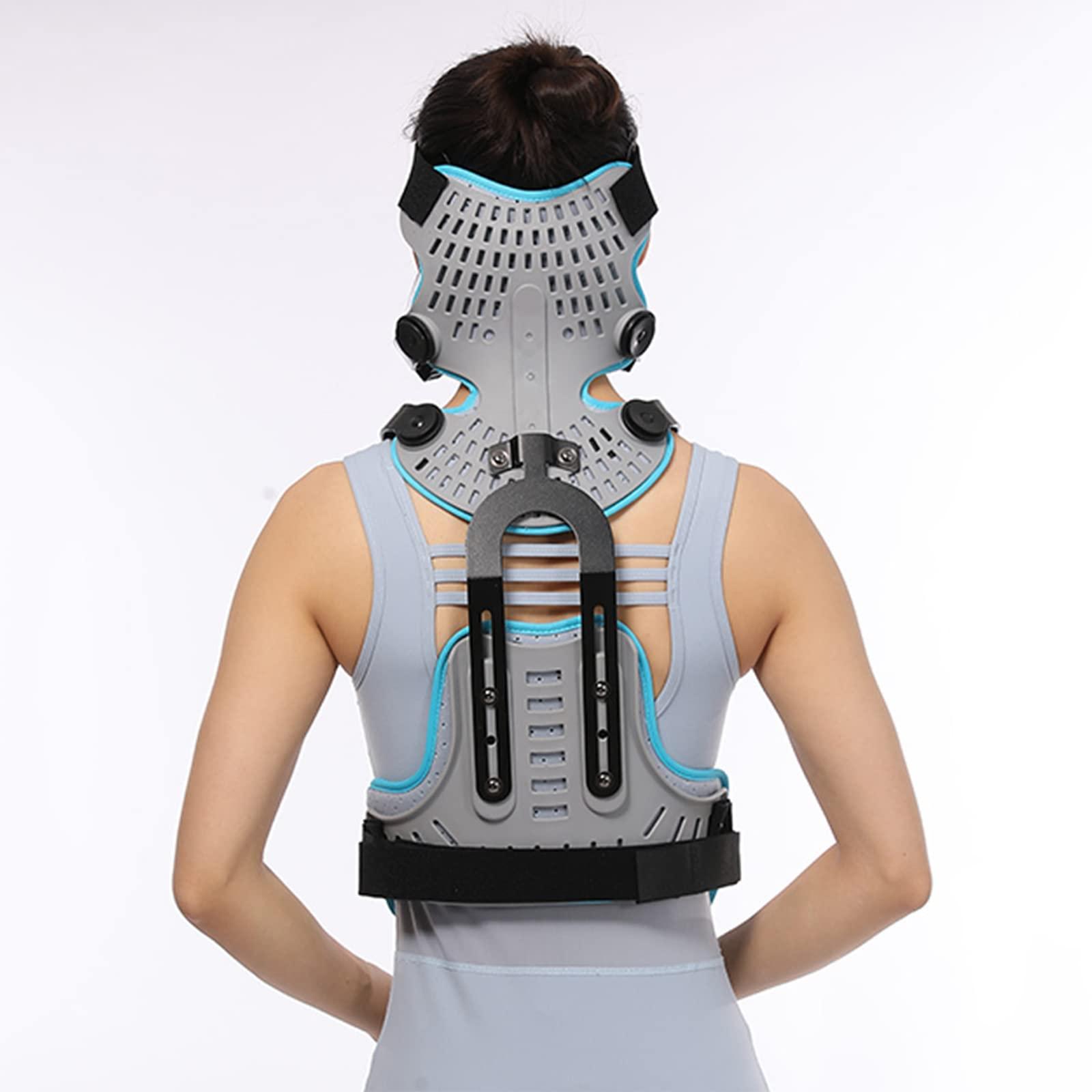 WJYLM Orthotic Cervical Thoracic Halo Brace, Adjustable Head and Neck Chest Orthoses, U Traction Neck Brace, for Cervical Collar Fixed Traction Braces