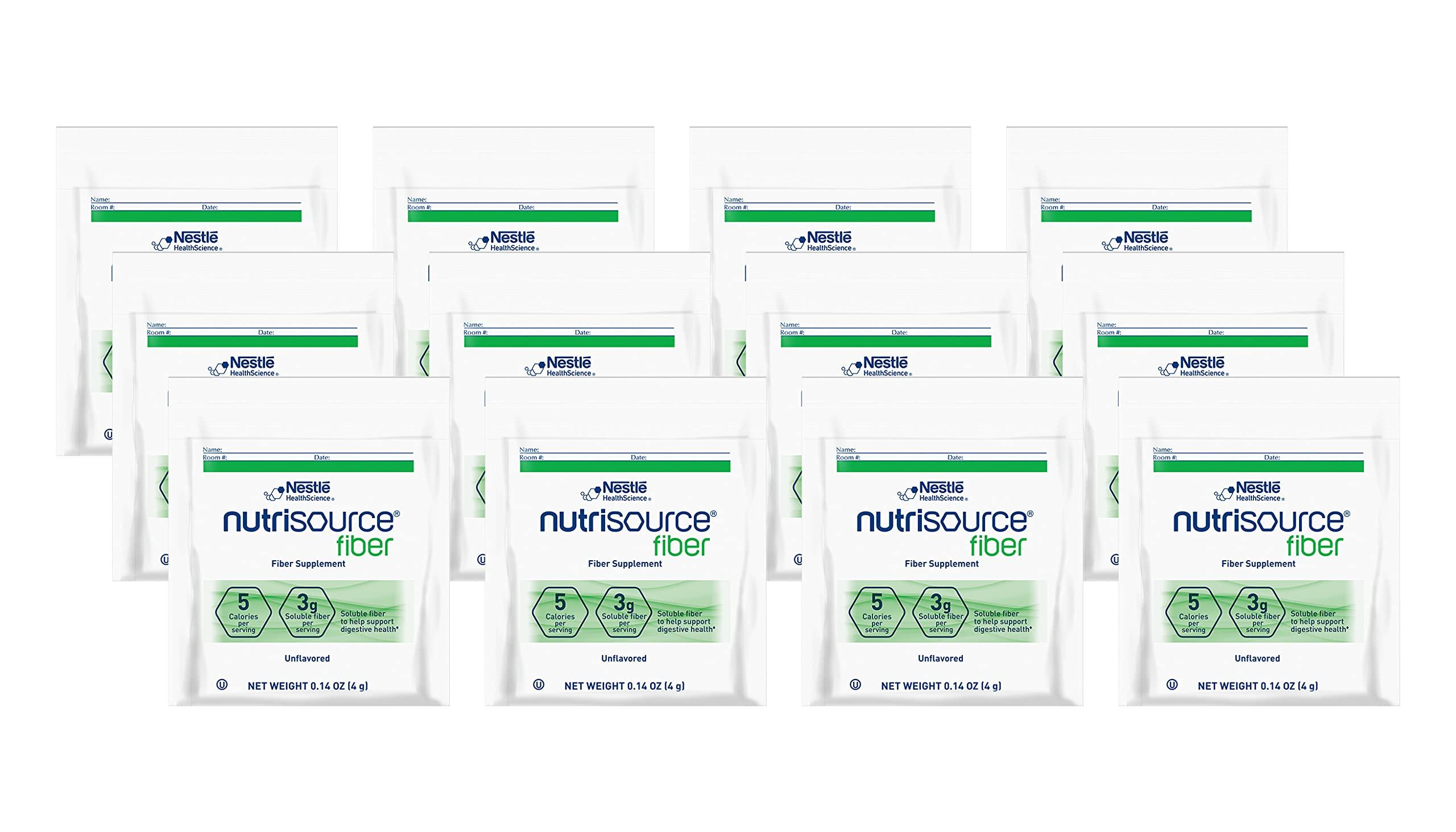 Nestle Nestle Health Science NutriSource Fiber Supplement Packet, Unflavored, 0.14-Ounce Packet (Pack of 12)