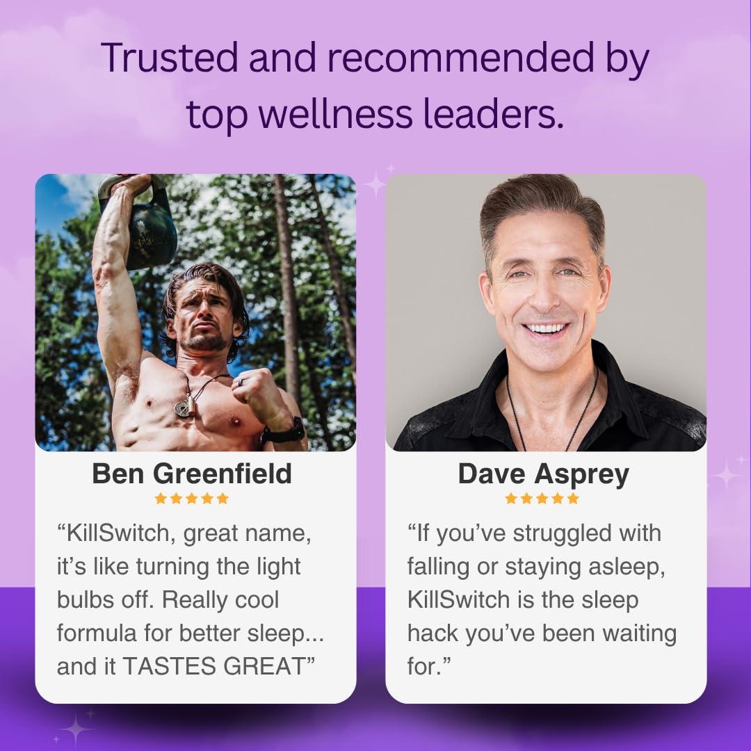 SWITCH Magnesium Hot Chocolate Killswitch Nootropics Brain & Sleep Support Supplement - Calming Magnesium Powder Promotes Restful Nights & Productive Days - Real Cacao, Sugar-Free, Made in USA