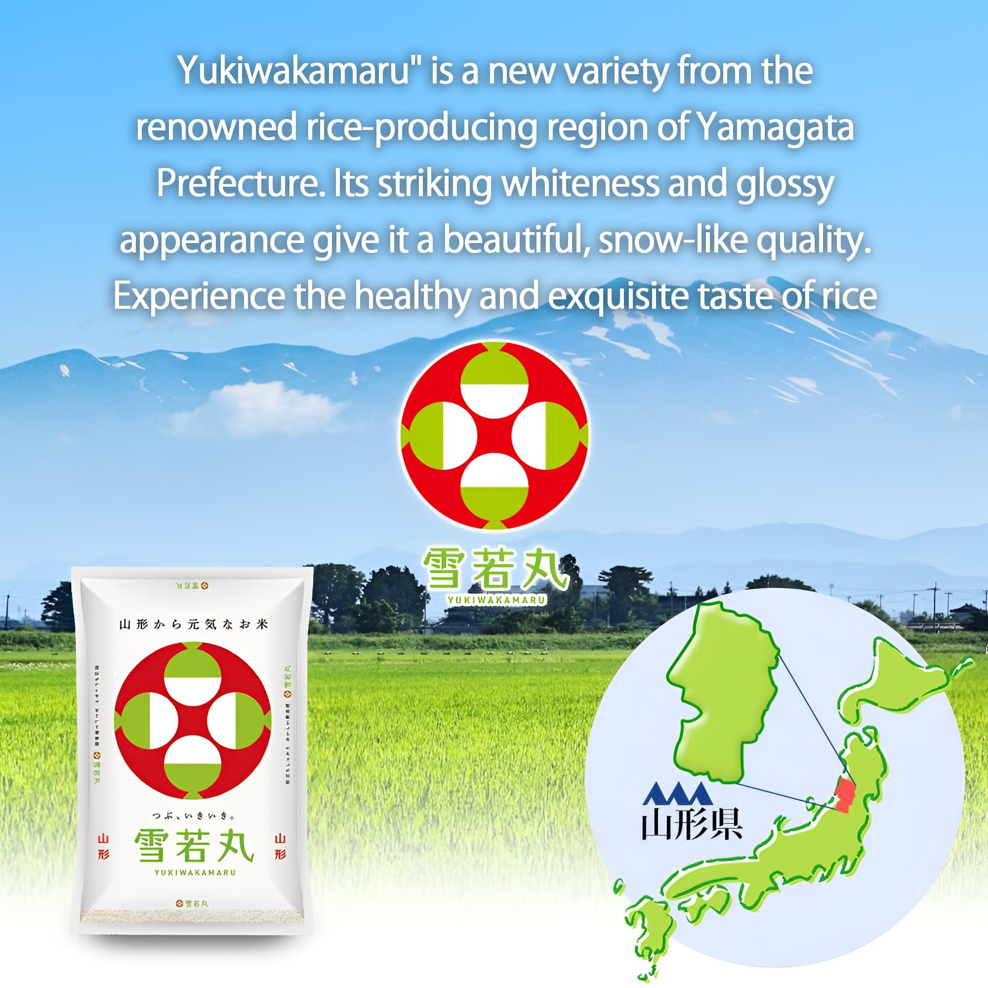WagyuMaster Japan Top Ranking Ultra Premium Yamagata Yukiwakamaru, Milled Short Grain White Rice [100% Japan Rice] Special Corp, Japanese Extremely Rare - 11 Pound