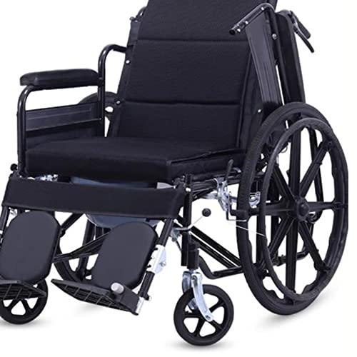 DIBAKO DIBAKO 24Inch 1 Pair Wheelchair Rear Wheel 24 1 3/8 Wheelchair Wheel Replacement, Solid Polyurethane Tires, Replacement Wheels for Wheelchairs, with Bearings and Handrim (Size : A)
