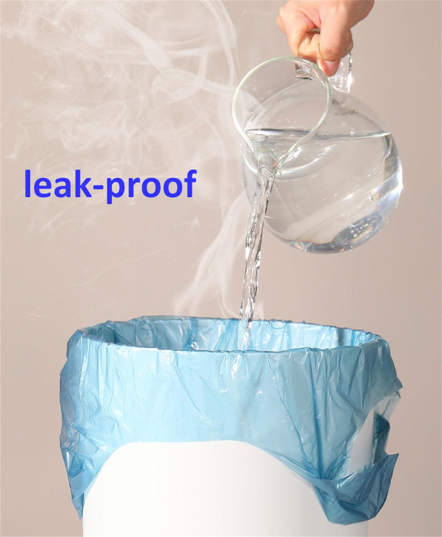 YYaaloa 2-3 Gallon Tear-Free Small Trash Bags with handles 1.1 Mil Thick 200 Count Garbage Bags Separated Unscented for Bathroom Kitchen (200)