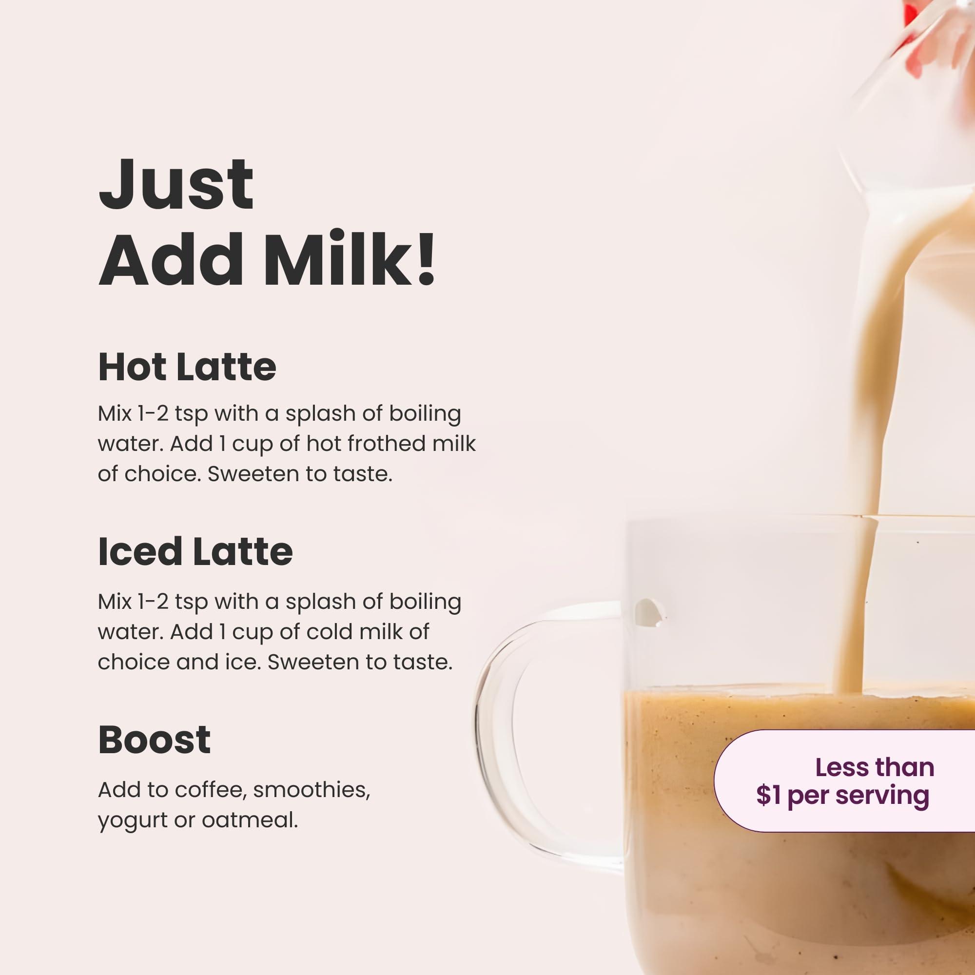 Blume Blume Salted Caramel Latte - Organic Sugar-Free, Keto-Friendly, Vegan And Gluten-Free Superfoods Latte - 100 Grams