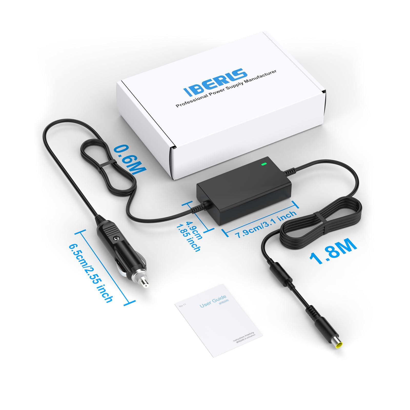 IBERLS for Resmed Airsense 10 DC Adapter Converter 12V Power Cord for Air Sense S10 AirCurve 10 BiPAP Machine 370006 370001 37297 37207 12Volt Charger(7.8FT, Travel, Camping)