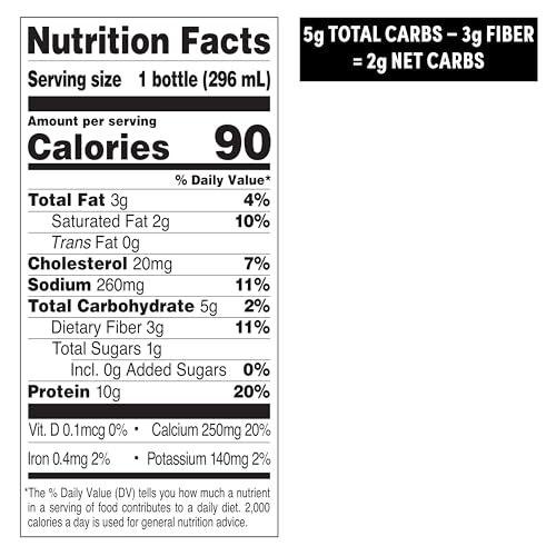 Quest Nutrition Quest Nutrition Iced Coffee, Mocha Latte, 1g of Sugar, 10g of Protein, 90 calories, 200mg of caffeine, 12 Count