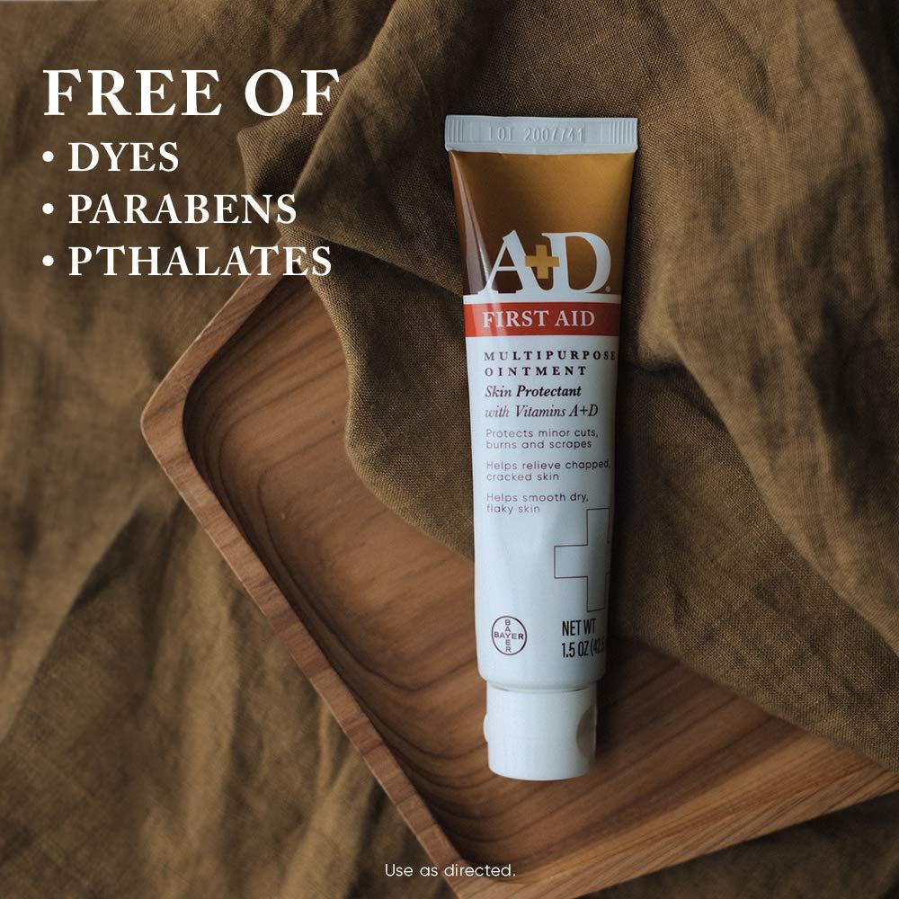A+D A+D First Aid Ointment, Multipurpose Dry Skin Moisturizer and Skin Protectant, 1.5 Oz (Pack of 3)