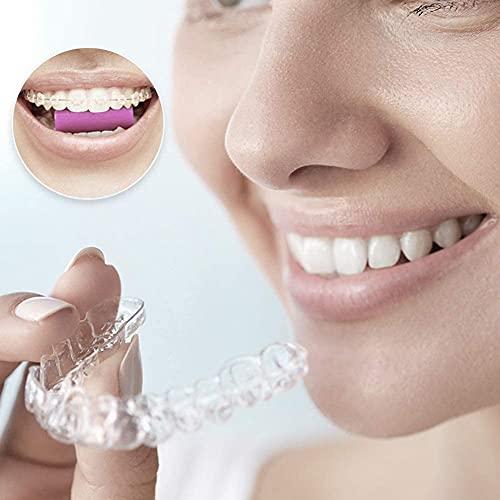 Chargenyang Chargenyang 15 unidades Alineador Chewing para bandejas Invisalign, asientos de bandeja para ortodoncia (5 cajas)