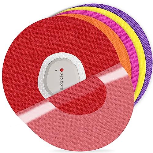 iFunyo Dexcom G7 Adhesive Patches Waterproof, 25Pack(5 Colors Combo) Overlay for Dexcom G7 Over Patch Tape,Premium Hypoallergenic & Latex-Free,10 Days Long Stay