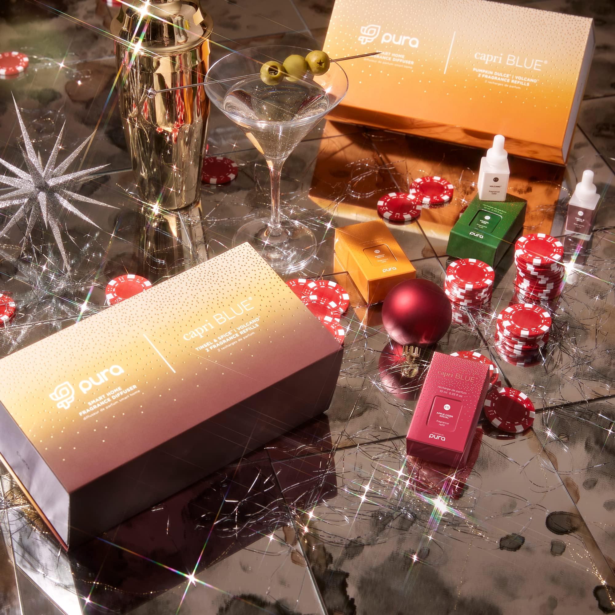 Capri Blue Capri Blue Pura Smart Home Plug-in Diffuser Refills  Includes 2 Capri Blue Pura Refills for Plug in Diffusers for Home - Long Lasting Luxury Scents - Pumpkin Dulce (Pack of 2)