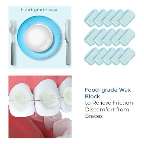NAGY NAGY Braces Cleaning Kit with Orthodontic Toothbrush, Interdental Brushes Between Teeth, Dental Floss, Floss Threaders, Ortho Wax, Braces Accessories for Teeth