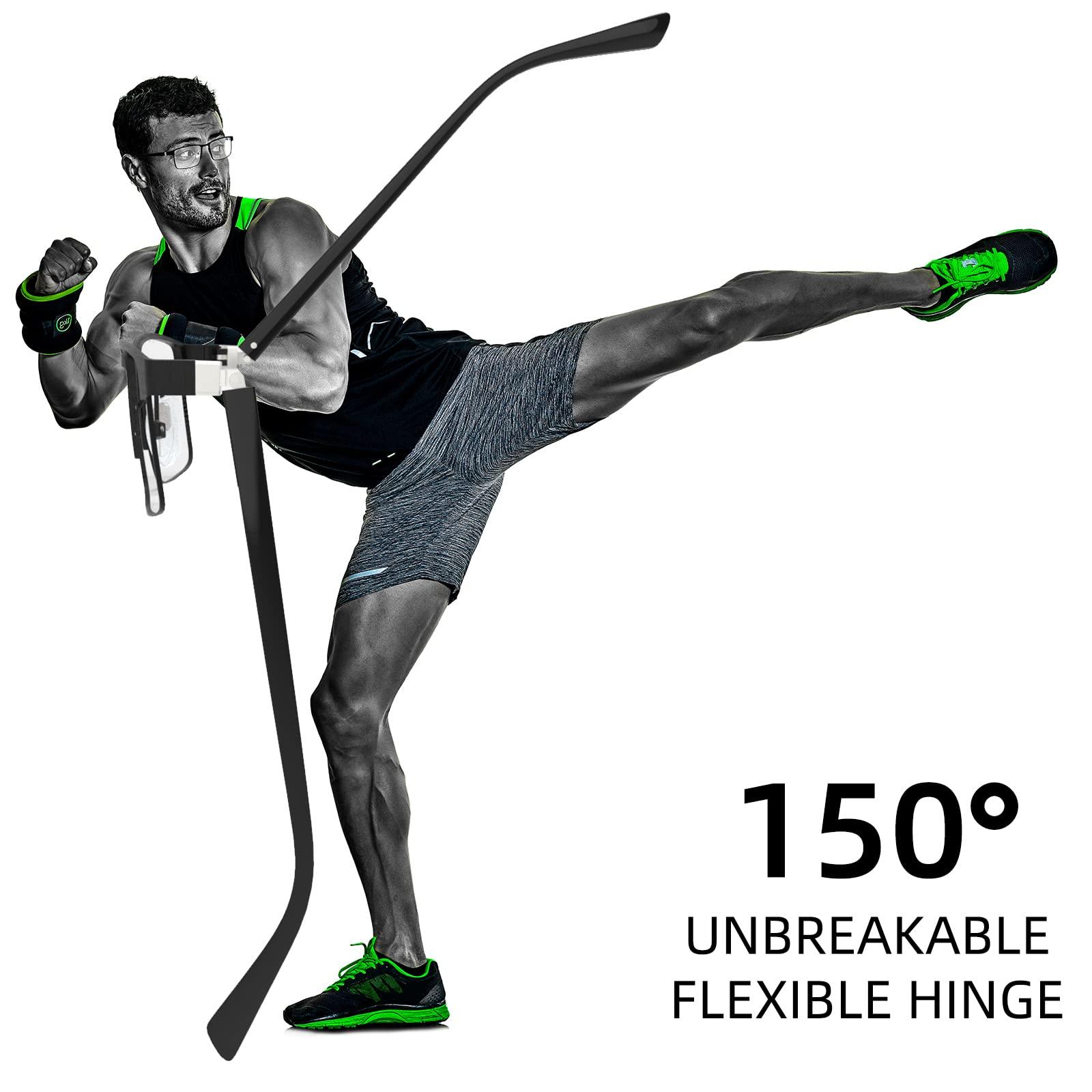 LKEYE Bifocal Reading Glasses for Men Blue Light Blocking Computer Readers Lightweight Metal Frame Eyewear Spring Hinge 2PACK 1.25