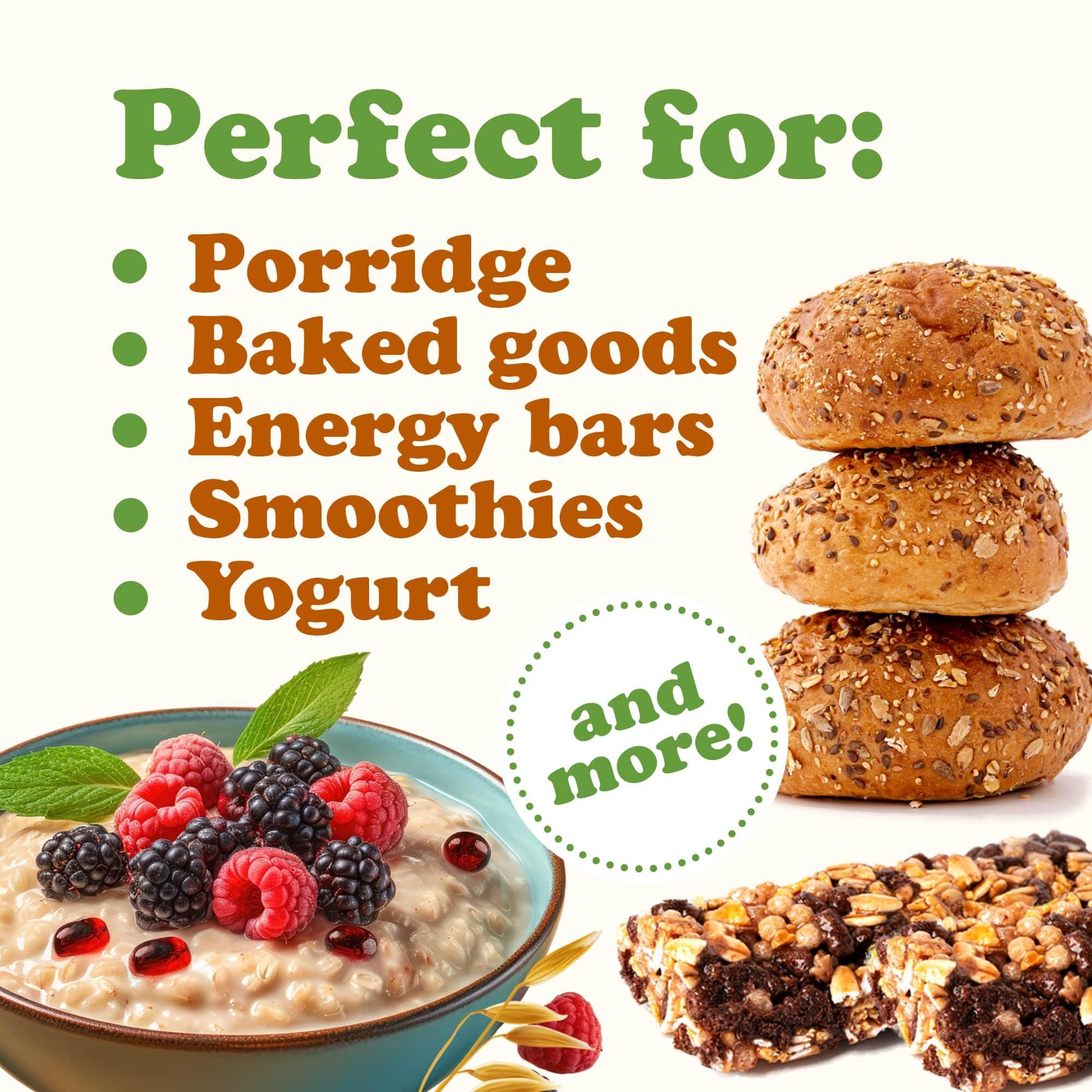 Food to Live Food to Live Oat Bran, 8 Ounces A Nutritional Powerhouse High Fiber Hot Cereal, Milled from High Protein Oats. Raw, Unprocessed, Vegan, Kosher, Bulk. Good for Dukan Diet