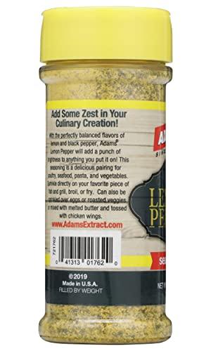 Adams Extract Adams Lemon Pepper Seasoning, 4.94 Ounce Bottle (Pack of 6)