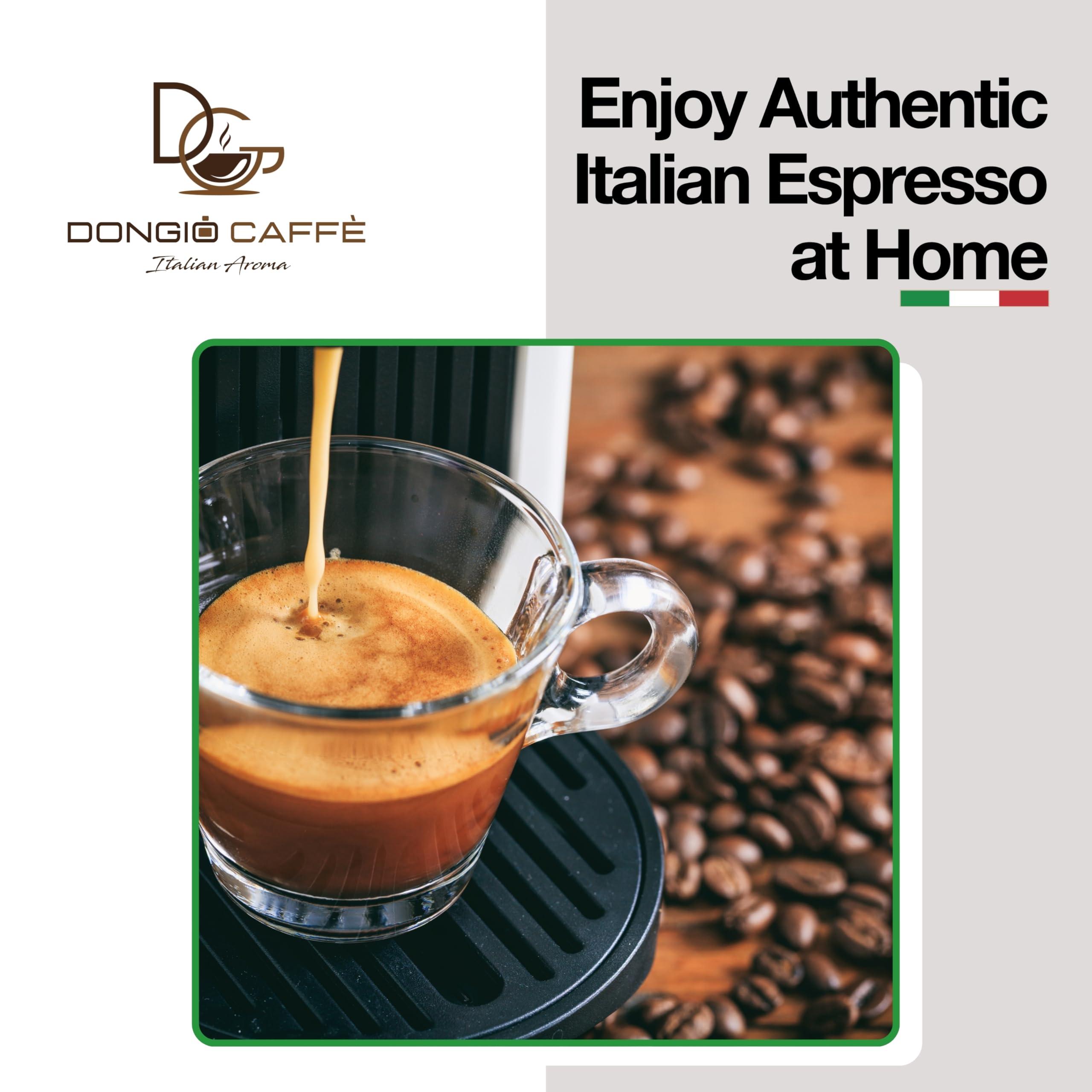 DONGIO CAFFE Dongi Caff Espresso Venezia (decaffeinated), ESE 44mm Pods, Blended and Roasted in Italy 50 Single-Serve Coffee Pods, Med-Dark Roast (Intensity 8/10)