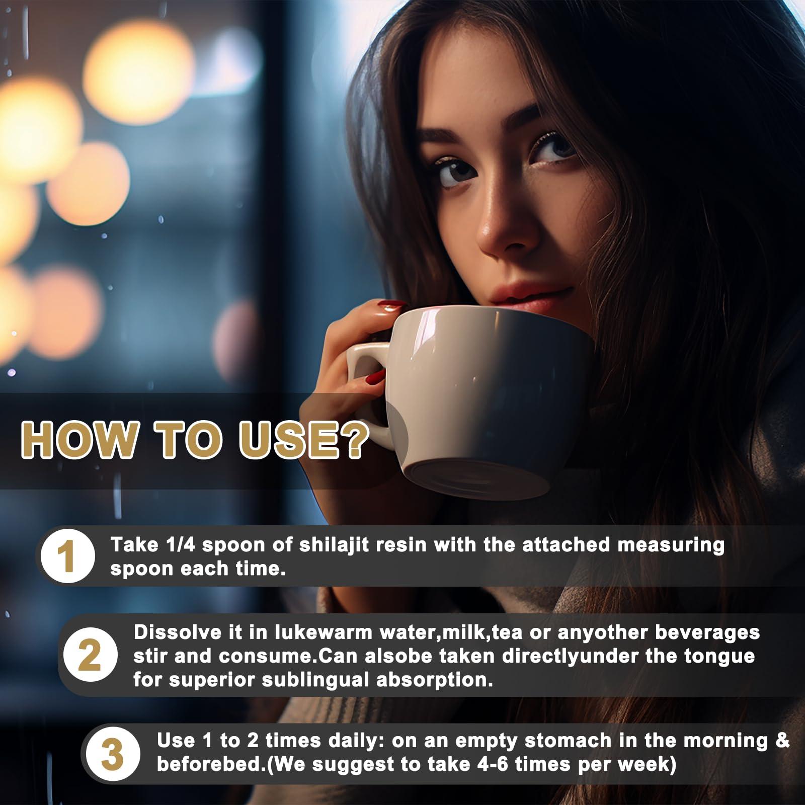 Scarremover Shilajit Pure Himalayan Organic Shilajit Resin - Gold Grade 100% Shilajit Supplement - Natural Shilajit Resin with 85+ Trace Minerals & Fulvic Acid for Focus & Energy, Immunity, 30 Grams