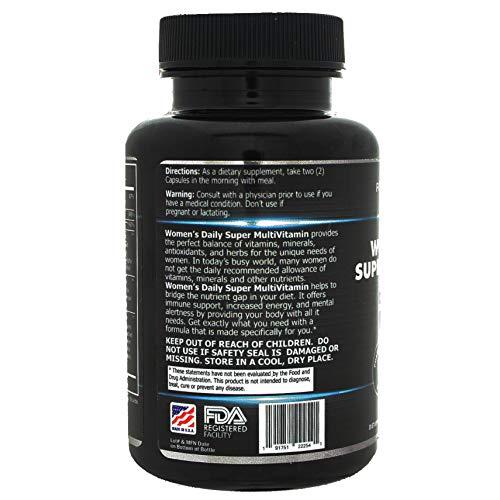 Focus Pharmacology Focus Pharmacology Women's Daily Super Multi-Vitamin for Women - 180 Ct Blend of Vitamins, Minerals, Plus Herbs for Energy, Focus, and Womens Health