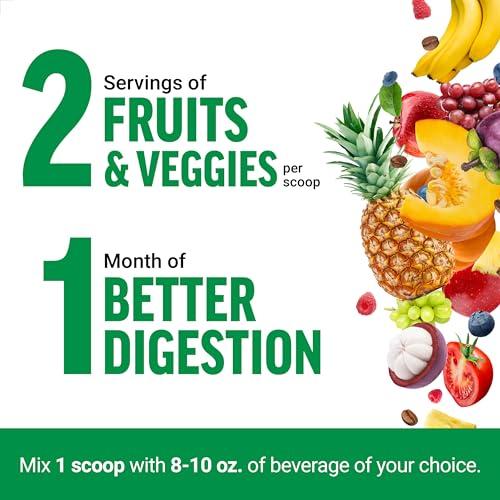Force Factor FORCE FACTOR Smarter Greens Superfoods Powder, 3-Pack, Supports Digestion and Bloating, Immunity, and Energy, Greens Powder with Probiotics, Digestive Enzymes, Antioxidants, and Fiber, 90 Servings