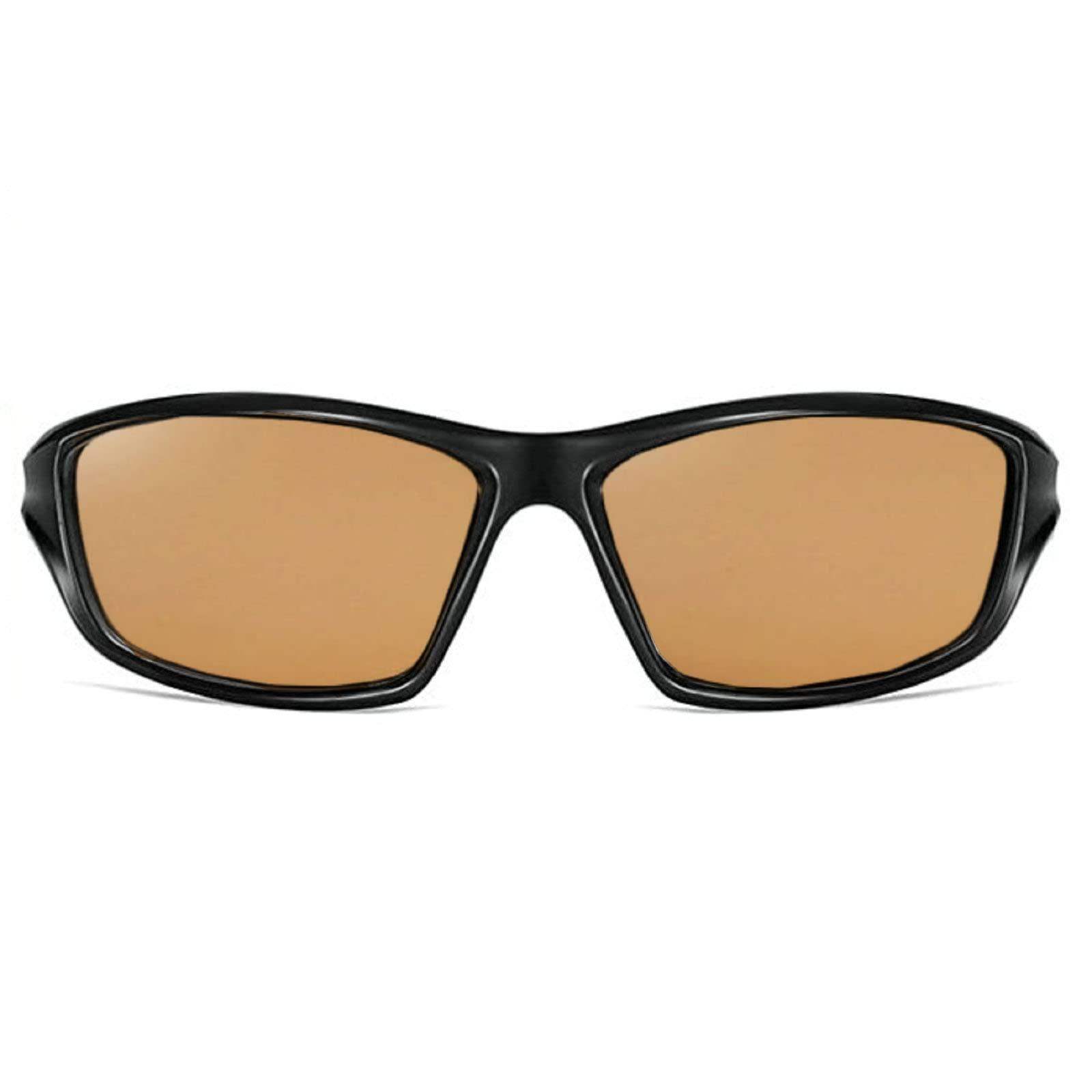 willochra willochra Wrap Around Full Lens polarized Reading Sunglasses for Men Women Cycling Driving Sports Readers (red brown, 1.0, x)
