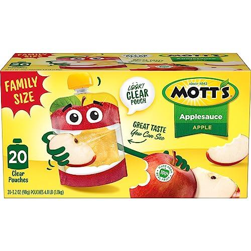 Mott's Mott's Applesauce, Clear Pouches, 3.2 oz (Pack Of 20)