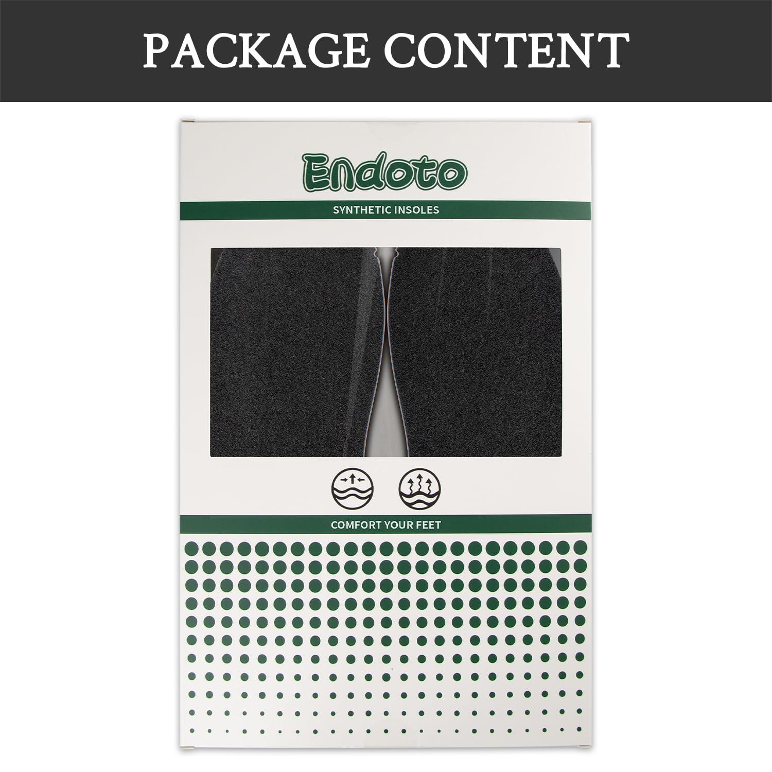 Endoto Replacement Insoles for Timberland Pro Men and Women Boot Shoes, Footwear Inserts Comfort & Foot Pain Relief(Size:Men10.5-EU43.5)