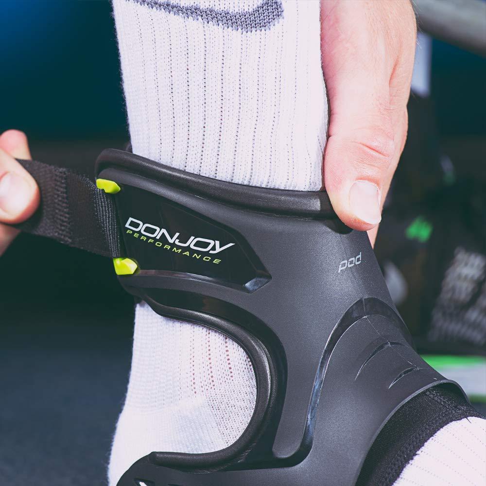 DonJoy DonJoy Performance POD Ankle Brace, Best Support for Stability, Ankle Sprain, Roll, Strains for Football, Soccer, Basketball, Lacrosse, Volleyball -Small- Left-White