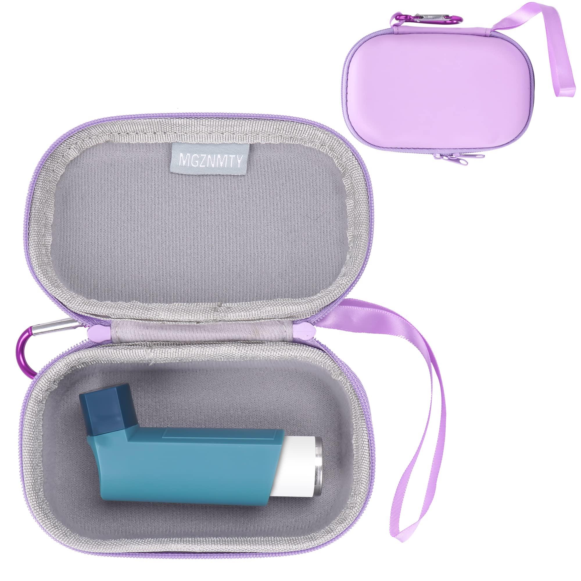 MGZNMTY MGZNMTY Asthma Inhaler Holder Case, Storage and Travel Handy Inhaler Case for Adults and Kids (ONLY CASE) (Purple)
