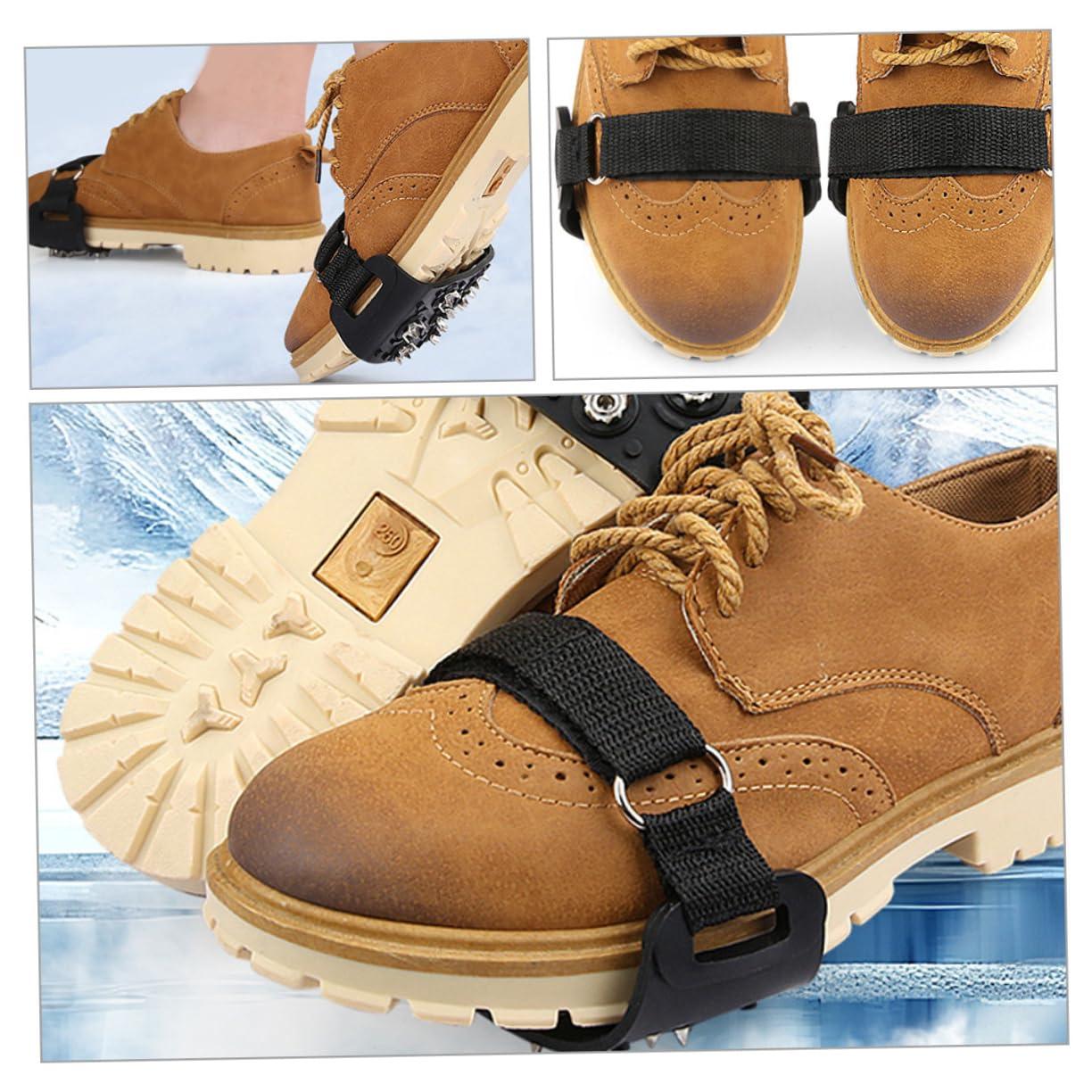 POPETPOP POPETPOP 1 Pair Crampon Shoe Covers Climbing Anti-slip Spike Shoe Grippers Snow Shoes Grippers Non Slip Shoe Cover Climbing Shoes Crampons Ice Cleats for Boots Outdoor Ice Grippers