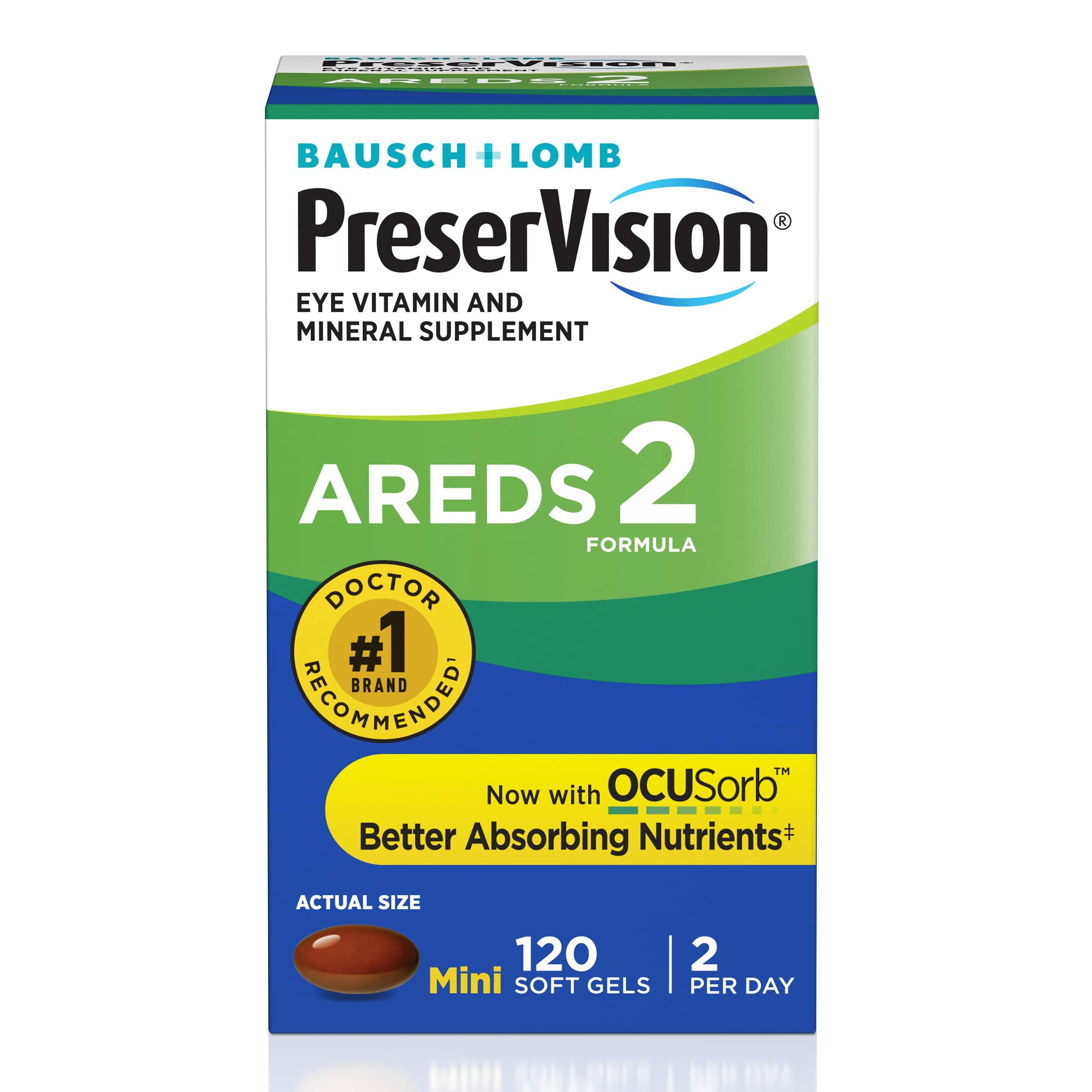 PreserVision Preservision AREDS 2 Formula, 120 Soft Gels (Pack of 12)