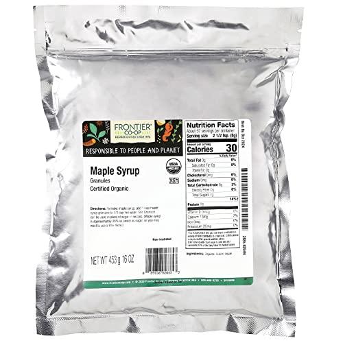 Frontier Co-op Frontier Co-op Maple Syrup Granules, Certified Organic, Kosher | 1 lb. Bulk Bag