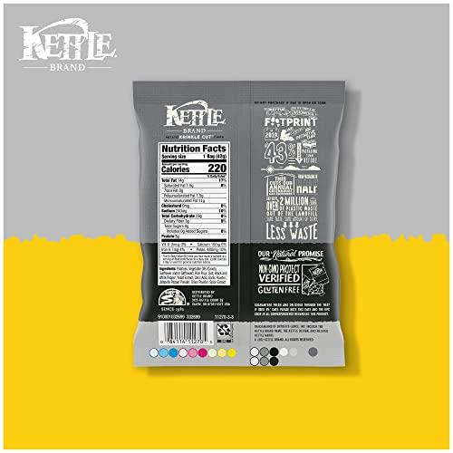 Kettle Brand Kettle Brand Potato Chips, Krinkle Cut, Salt & Fresh Ground Pepper Kettle Chips, 1.5 Oz (Pack of 24)