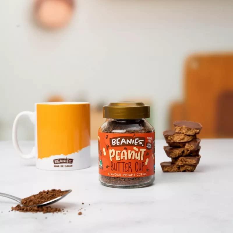 Beanies Coffee Co Beanies Flavoured Instant Coffee PICK ANY 3 Jars (50g) from 50+ Flavours Inc. Turkish Delight, Chocolate Orange, Chai Latte, Cookie Dough, Hazelnut, Caramel, Vanilla and More