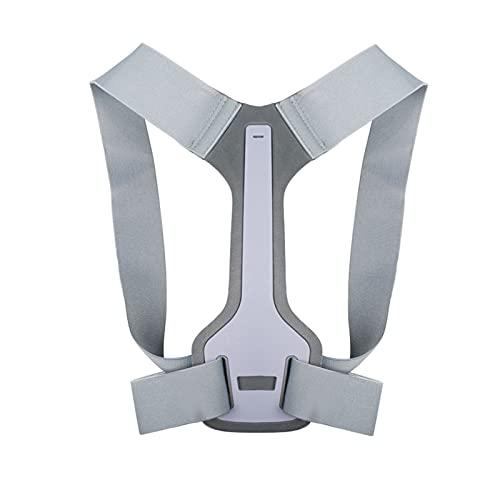XMSM Invisible Posture Corrector Back Posture Strap Collarbone Support Belt Corset Stop Slouching and Bending Adjustable Back Trainer Unisex (Color : Gray, Size : X-Large)