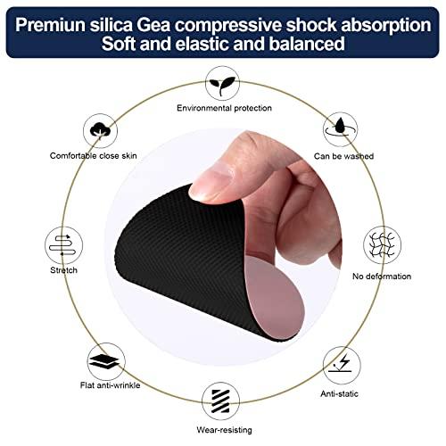 Ashoesert Non Slip Shoe Pads Shoe Grips on Bottom of Shoes Shoe Sole Protector Anti Slip Shoe Grips Non Slip Pads for Shoes,Shoe Slip Pads Shoe Gummies for Bottom of Heels (Black - 4 Pairs)