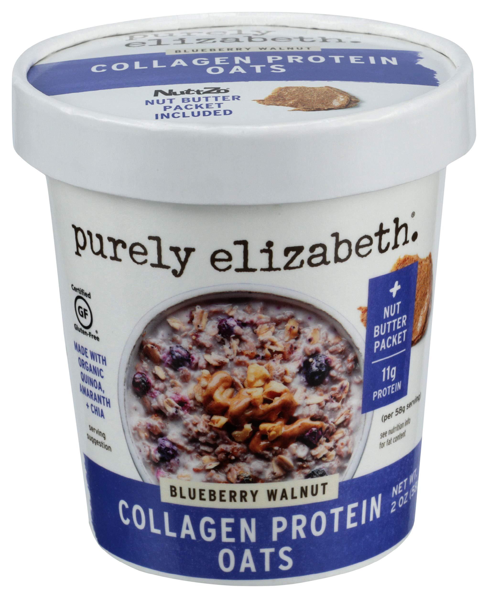 purely elizabeth purely elizabeth Oats Blueberry Walnut Collagen Protein, blueberry walnut, 2 Ounce