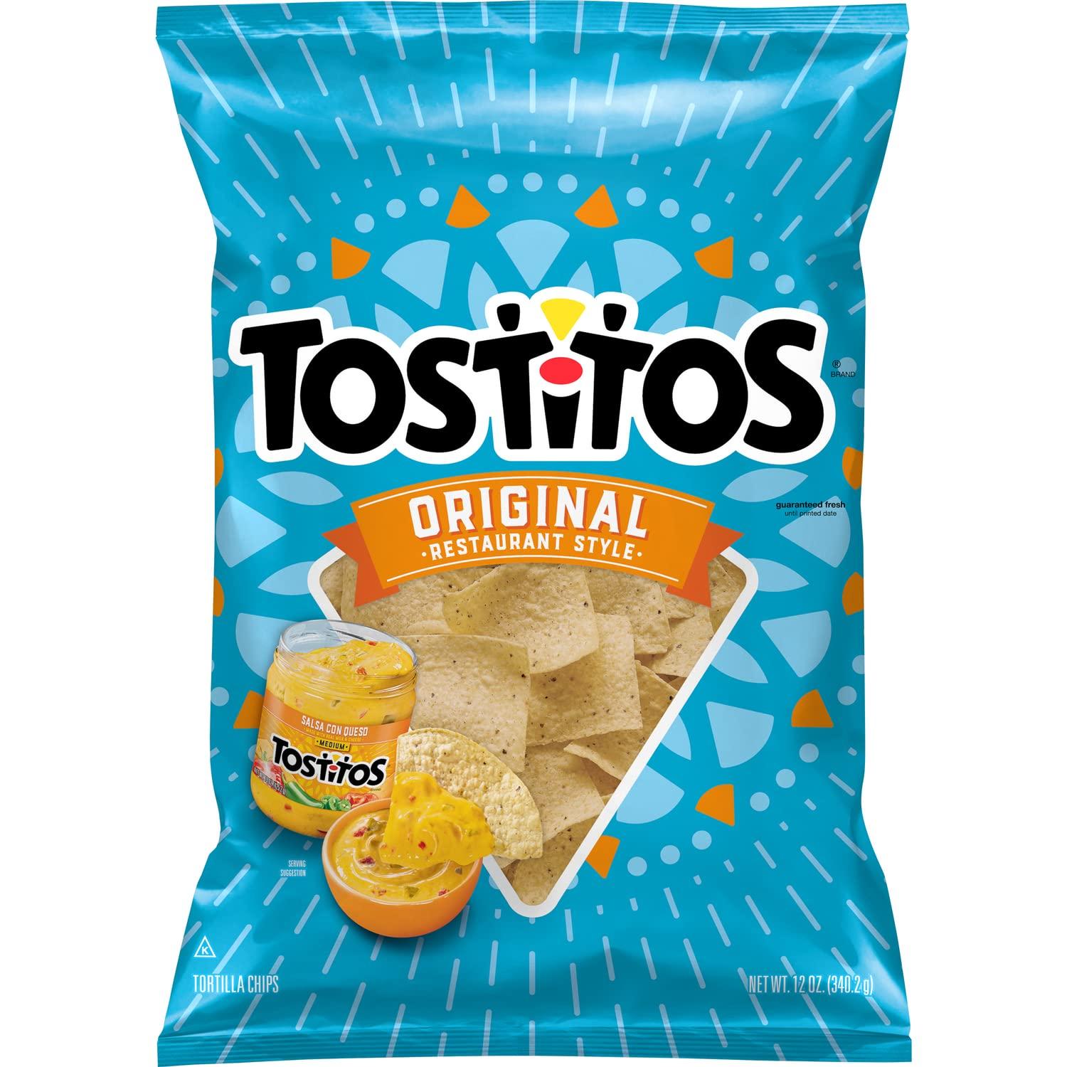 Tostitos Tostitos Tortilla Chips, Original Restaurant Style, Party Size, 17oz Bag