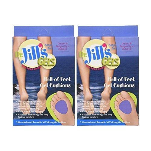 Dr. Jill's Dr. Jills Gel Ball of Foot Cushions (Self-Sticking and Re-Usable) by Dr. Jill's