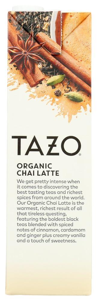 TAZO Tazo Spiced Black Tea Latte Concentrate, Organic, Chai Latte 32 fl oz 2 Pack