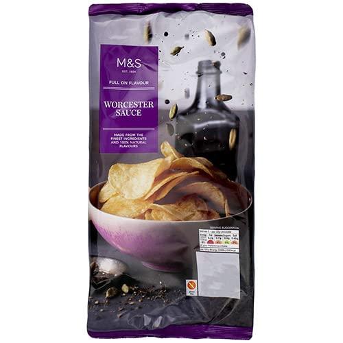 Marks & Spencer Marks and Spencer Full on Flavour Worcester Sauce Crisps 150g