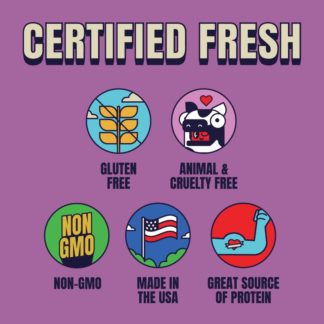 Louisville Vegan Jerky Louisville Vegan Jerky - General Tsos Vegan and Vegetarian Meat - Lip-Smacking Vegan-Friendly & Vegetarian Jerky - Non-GMO, Gluten-Free Low Fat High Protein Vegan Snacks