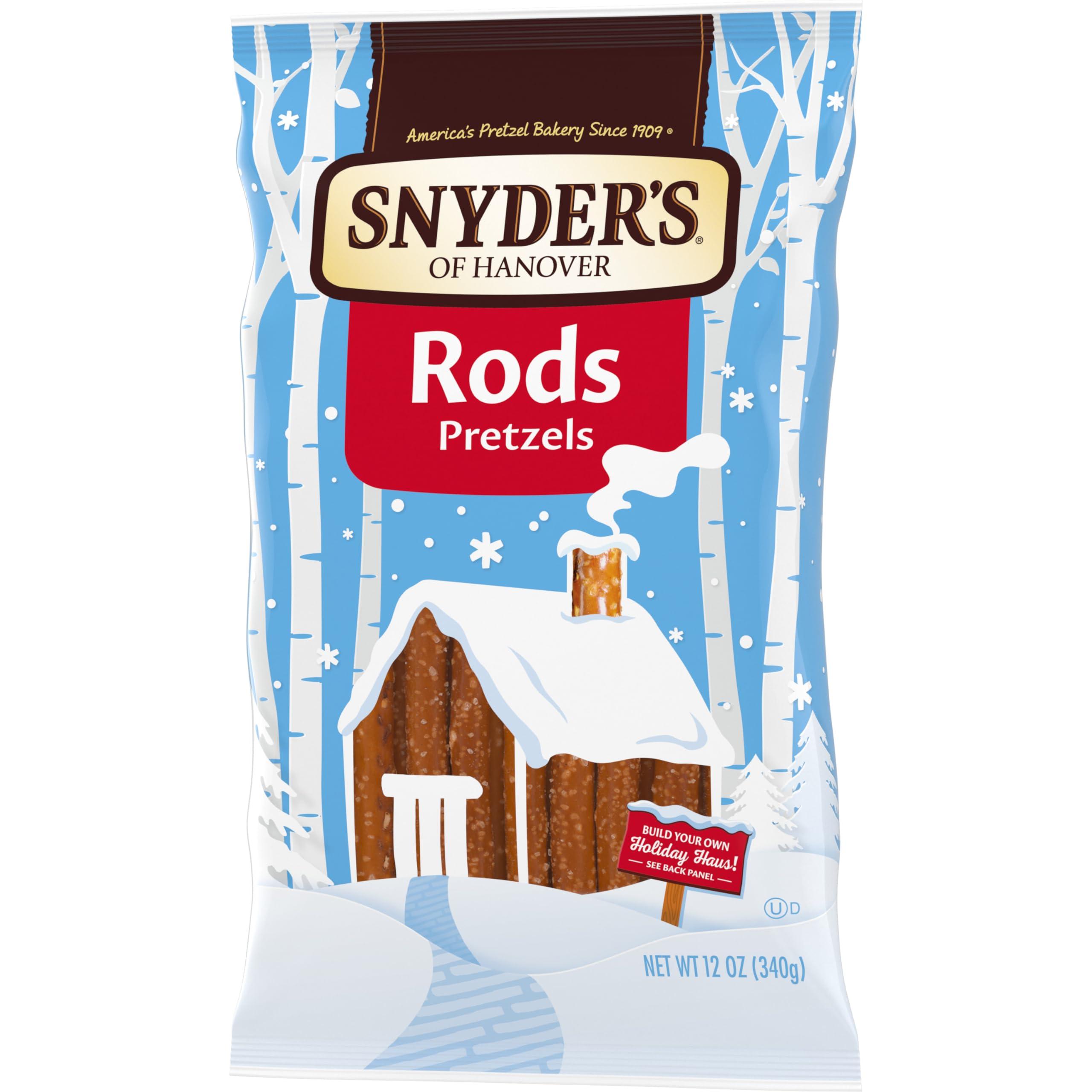 Snyder\'s of Hanover Snyder\'s of Hanover, Pretzel Rods, 12 Oz Bag (Pack of 2)