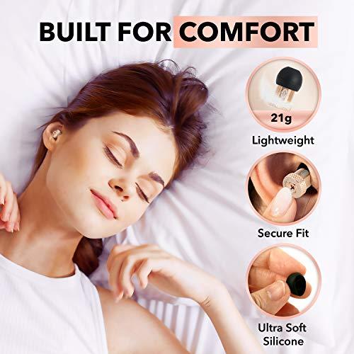 QuietBuds QuietBuds Premium Earplugs - Noise Reduction Ear Plugs with Advance Noise Filtering Technology for Studying Sleeping Blocking Harmful Sound | Hearing Protection Rose Gold Color