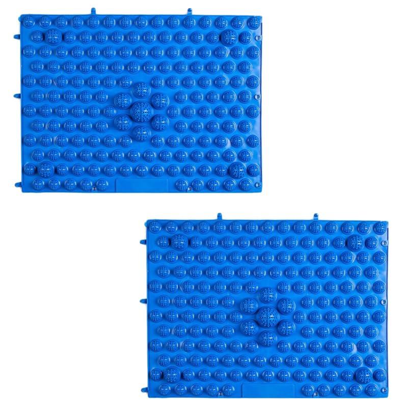 Healifty Healifty Reflexology Foot Mat Healthy Reflexology Foot Mat Foot Massage Pad Toe Pressure Relief Acupoint Mat for House Office 2pcs