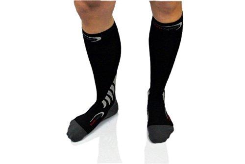 SureSport SureSport Knee-High Compression Socks (Large, Black)