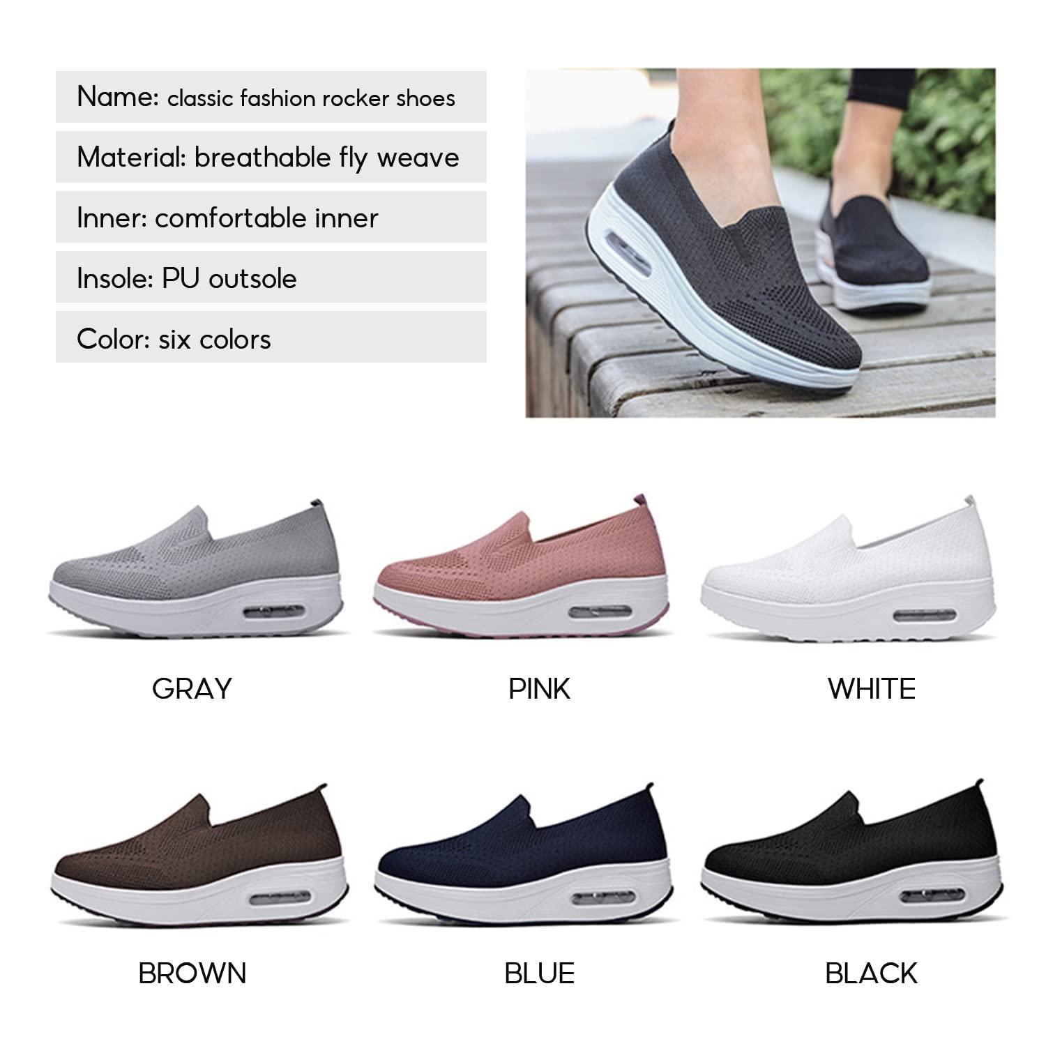 Generic Orthopedic Sneakers,Women\'s Orthopedic Slip-On Walking Shoes,Orthopedic Sneakers for Foot Heel Pain Relief (7, Black)