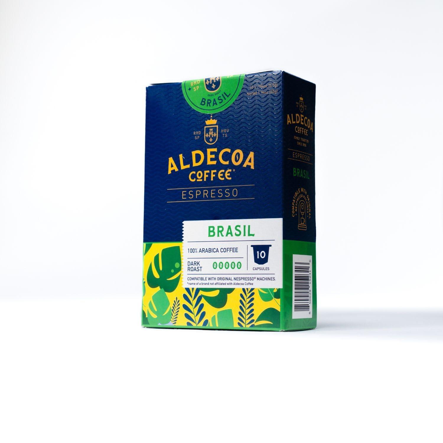Aldecoa Aldecoa Single Serve Pods Capsules Brazil, 10 Count, Pack of 6
