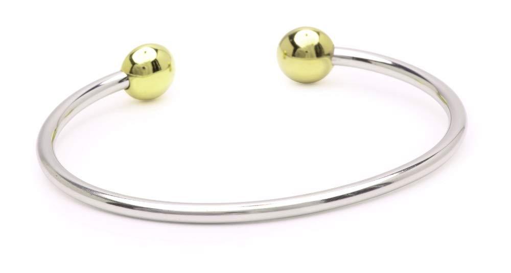 QRAY QRAY Combo Standard Steel Golf Athletic Bracelet Men Women C-Shaped Health Wellness Bracelet (Medium: 7"~7.75")